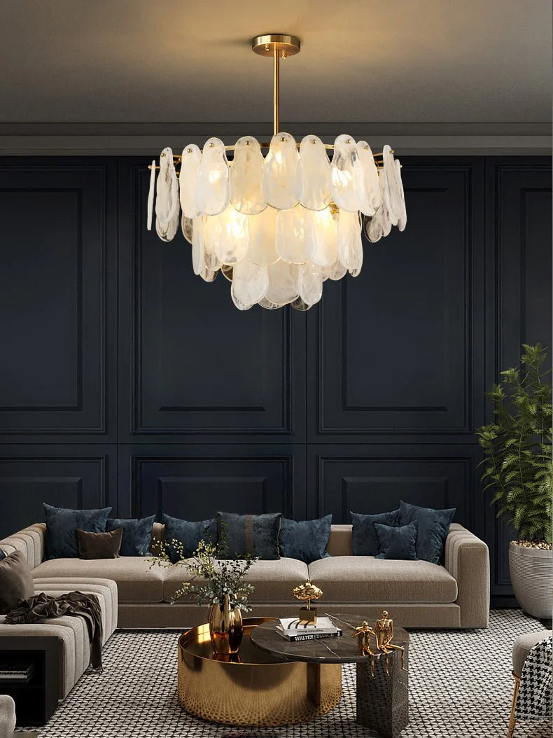 Round Cloud Glass Chandelier - Image 30