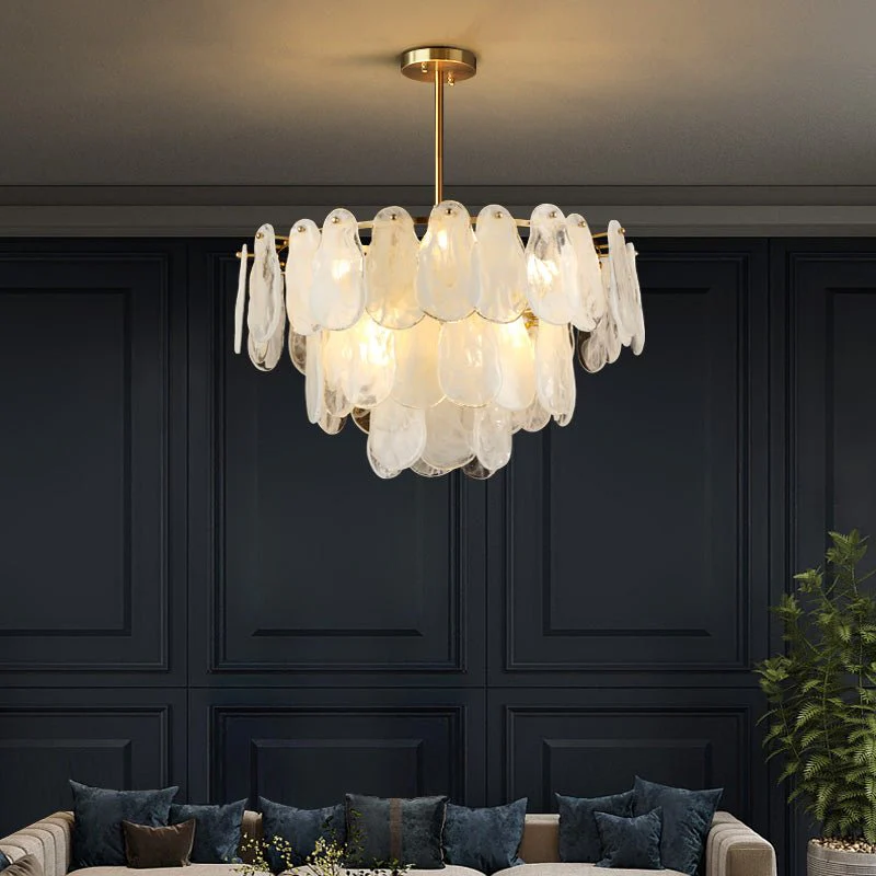 Round Cloud Glass Chandelier - Image 46