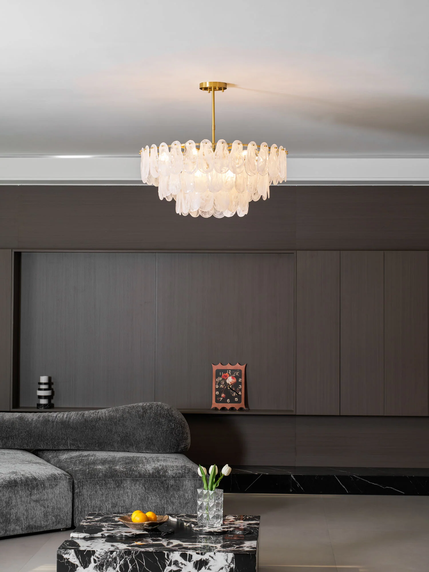 Round Cloud Glass Chandelier - Image 48