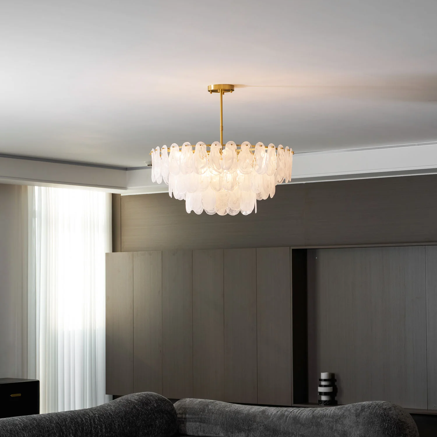 Round Cloud Glass Chandelier - Image 51