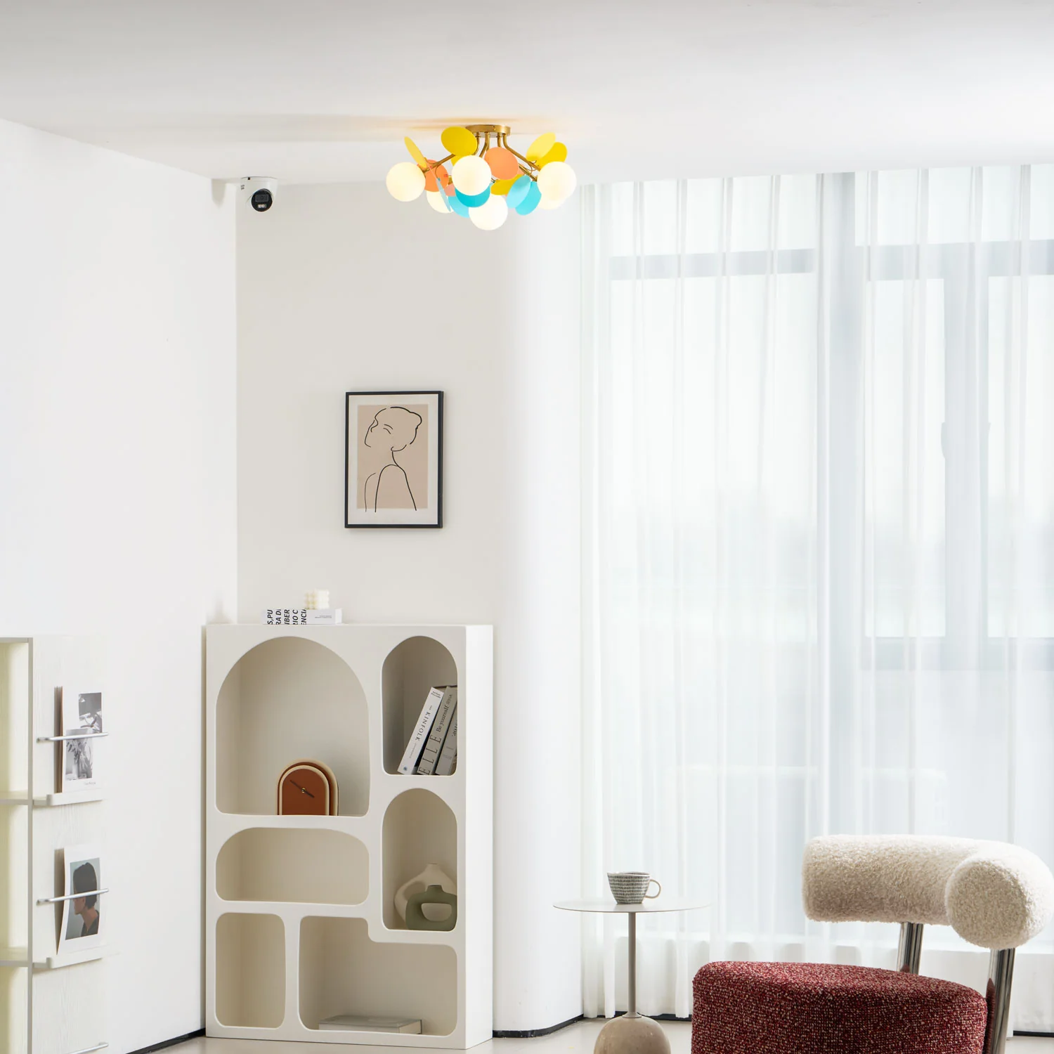 Round Macaron Ceiling Lamp - Image 43