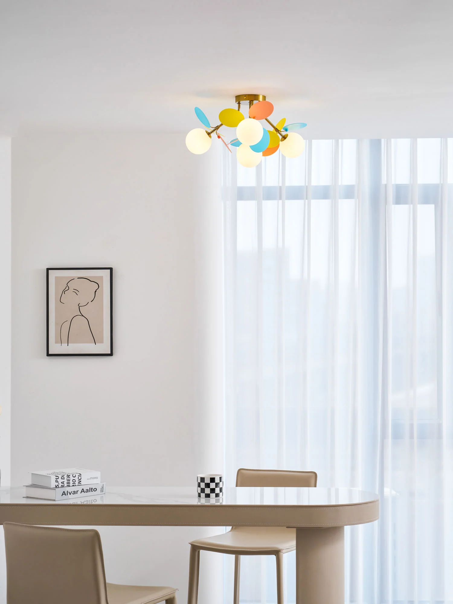 Round Macaron Ceiling Lamp - Image 50