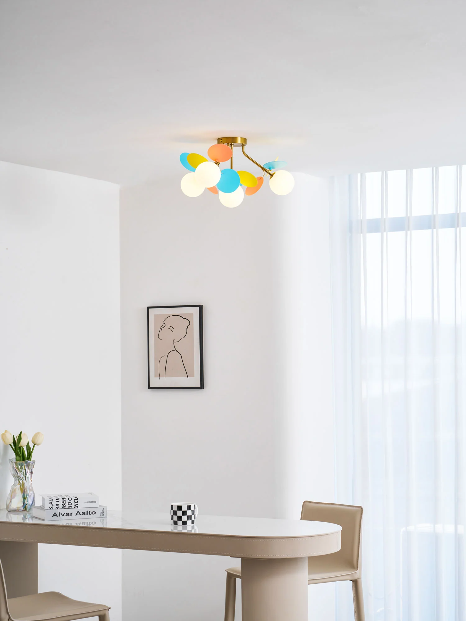 Round Macaron Ceiling Lamp - Image 52