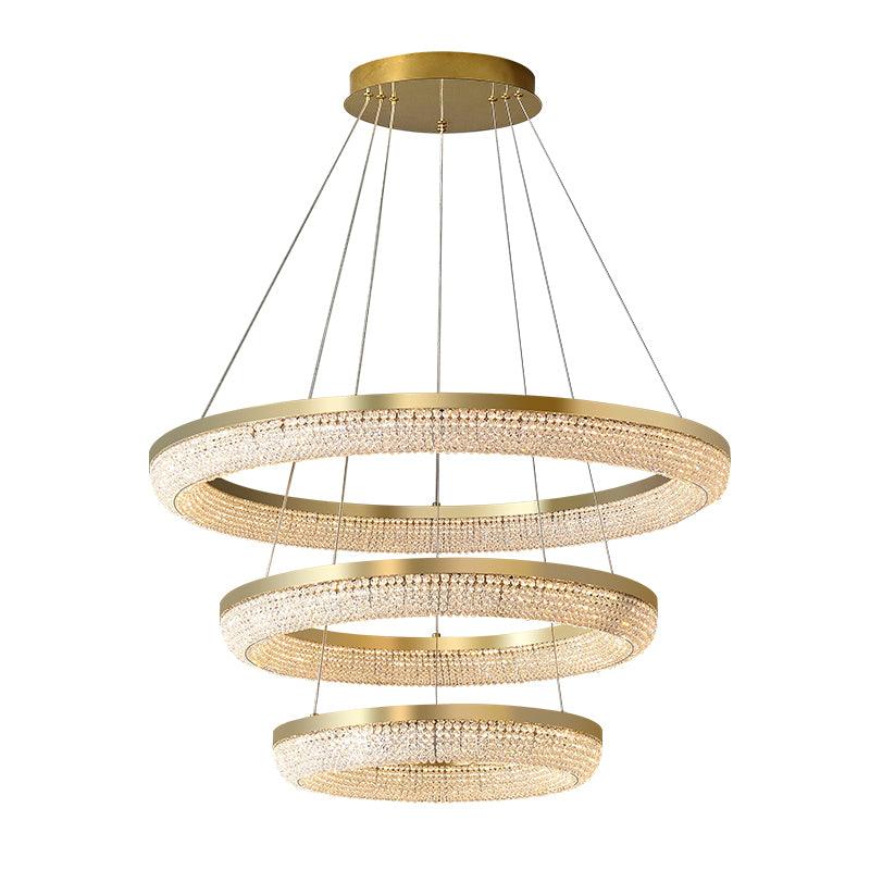 Round Ring Crystal Chandeliers - Image 24