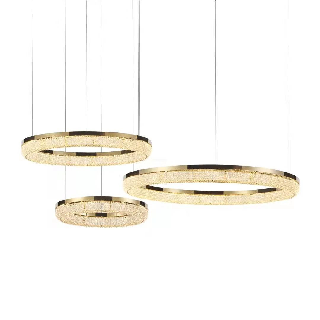 Round Ring Crystal Chandeliers - Image 25