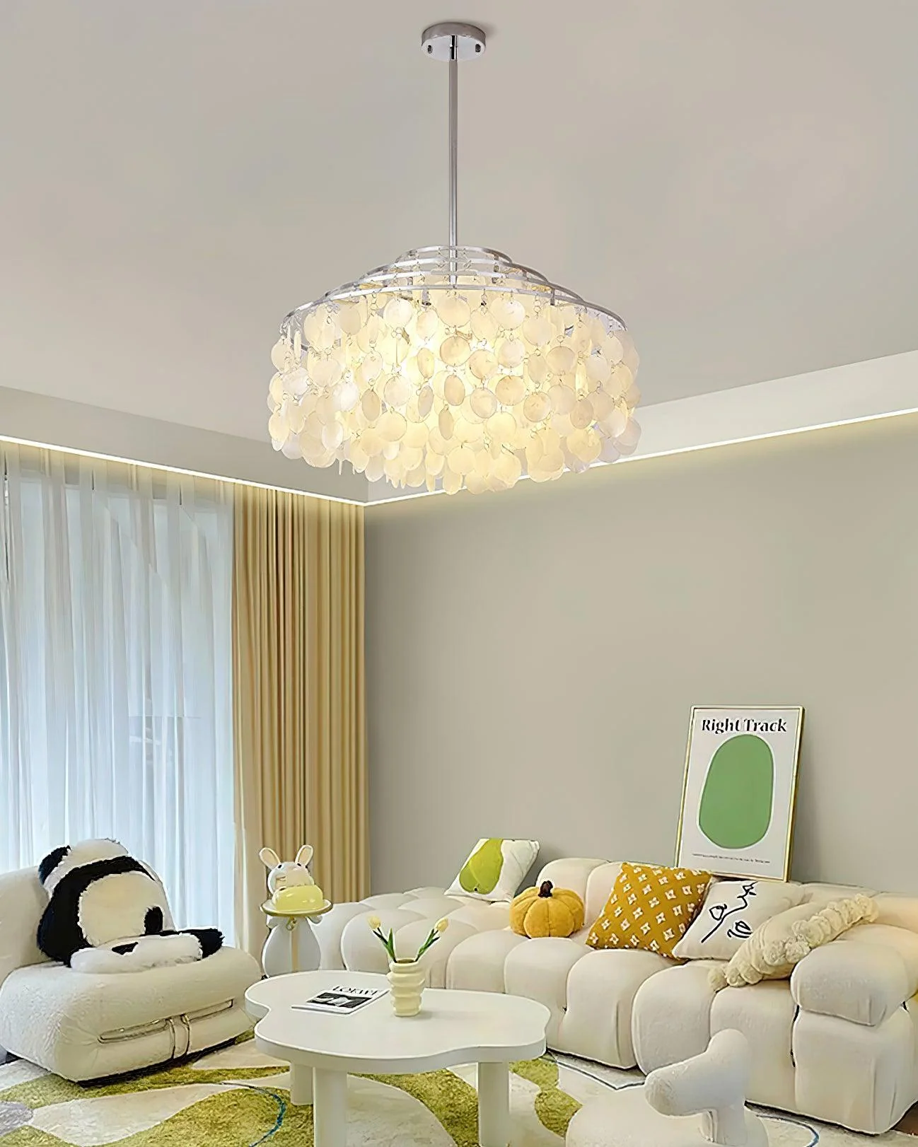 Round Shell Chandelier B - Image 11