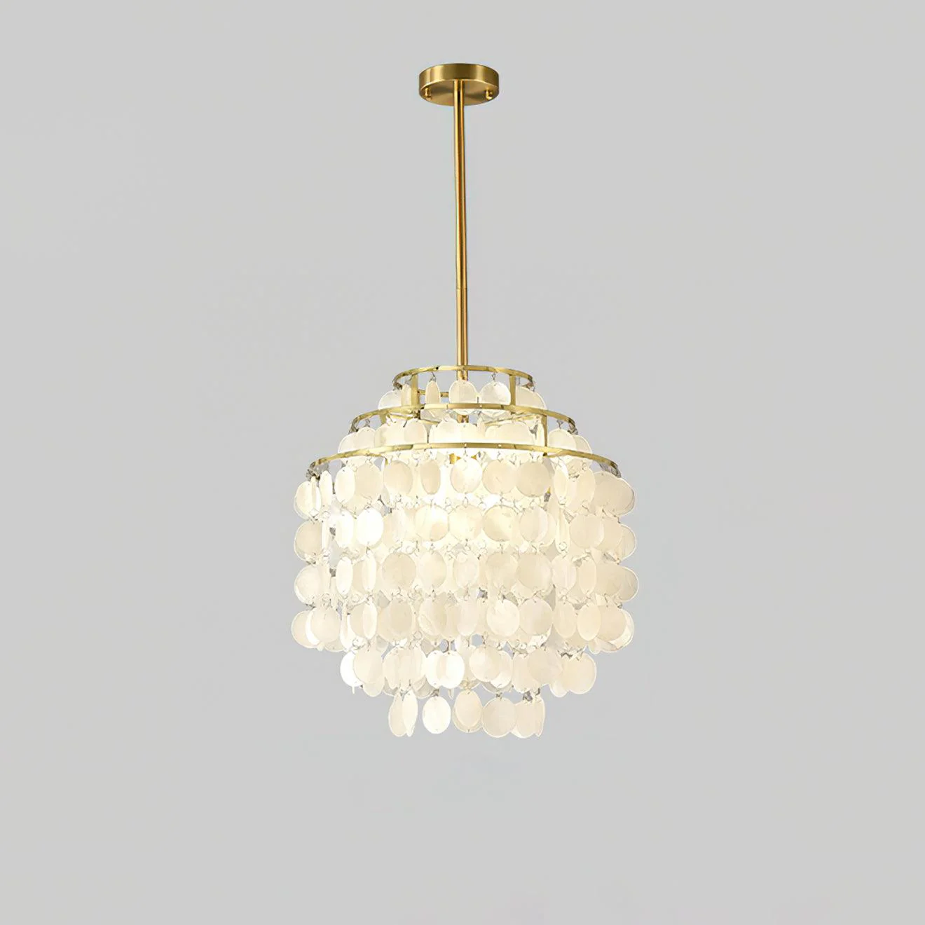 Round Shell Chandelier B - Image 25