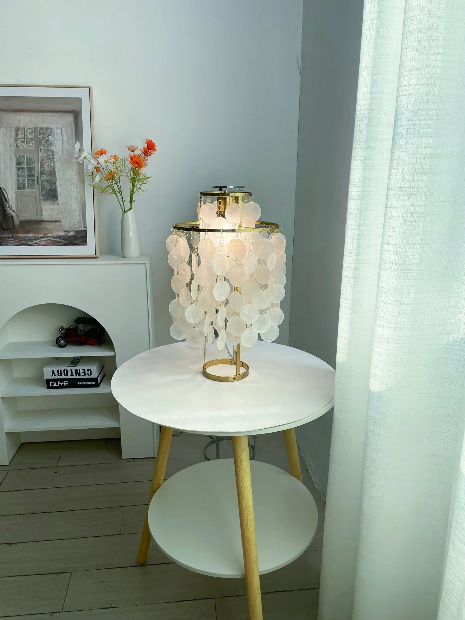 Round Shell Table Lamp - Image 35
