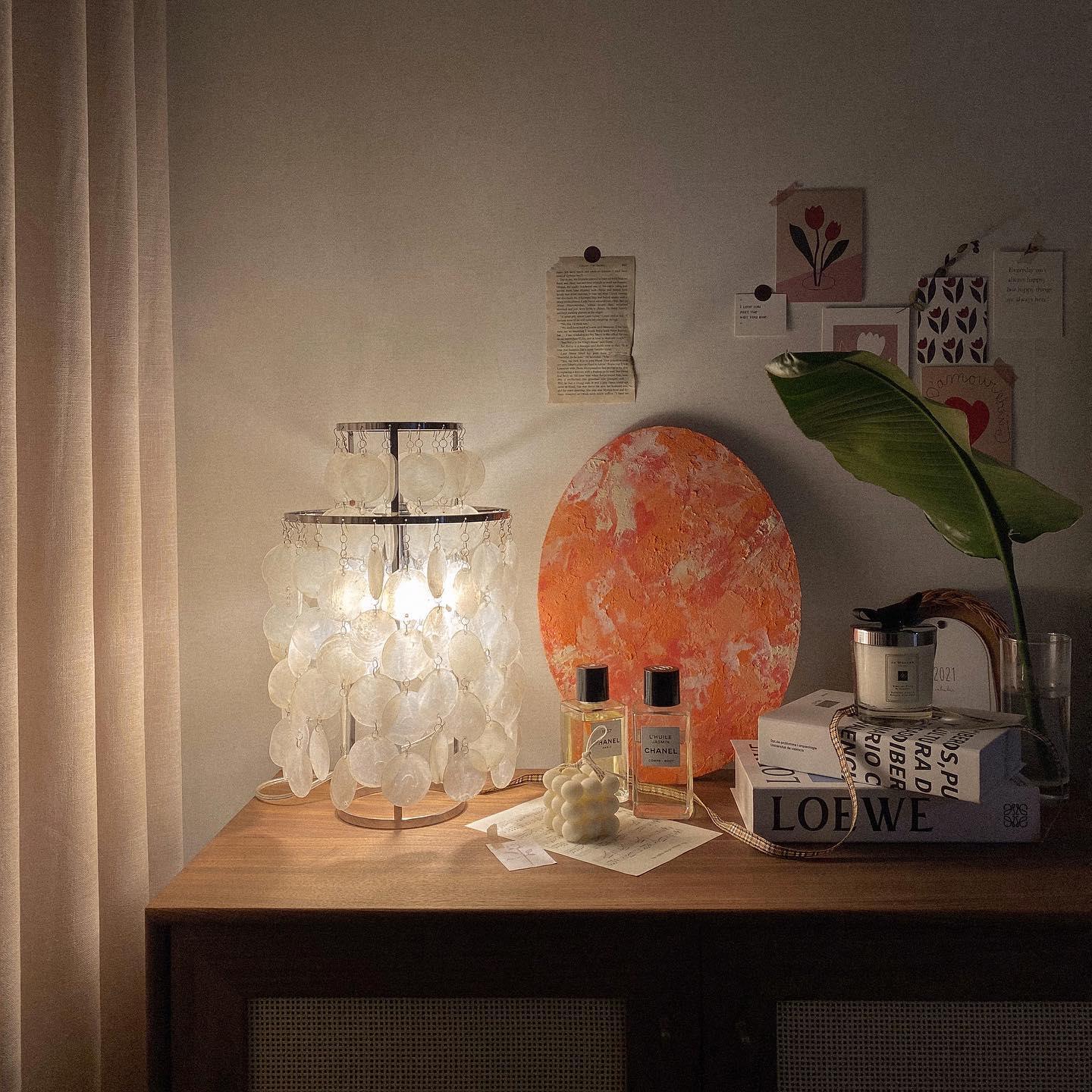 Round Shell Table Lamp - Image 4