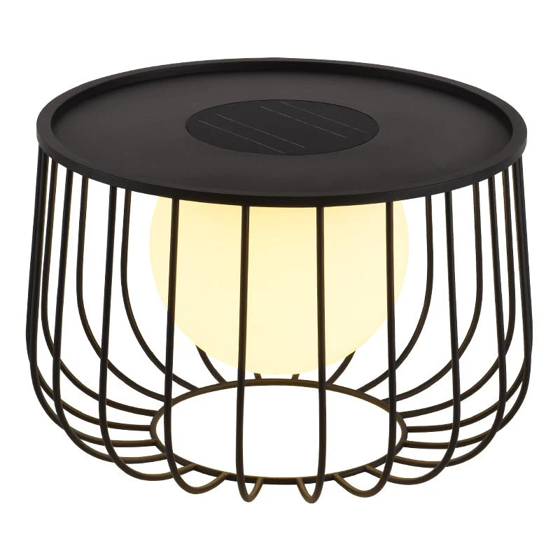 Rowan Cage Solar Lantern Outdoor Lamp - Image 12