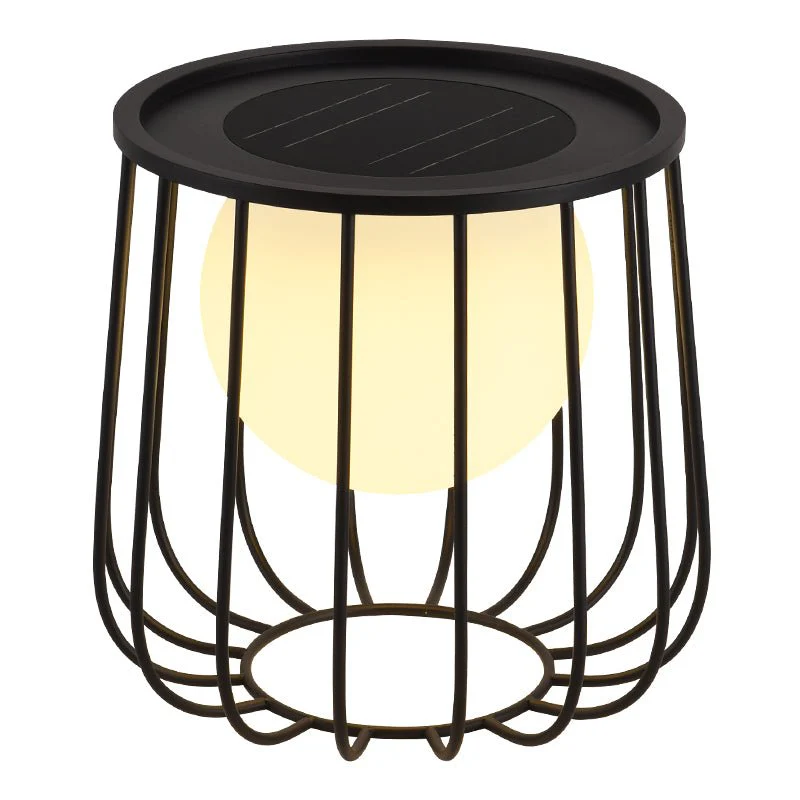 Rowan Cage Solar Lantern Outdoor Lamp - Image 13