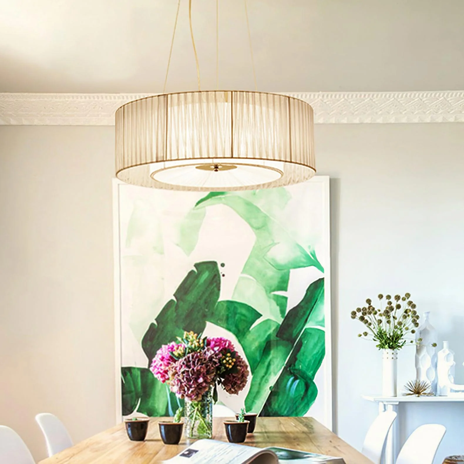 Ruffle Pleated Pendant Lamp - Image 12
