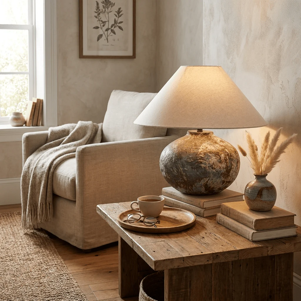 Ruggine Distressed Ceramic Table Lamp - Image 3