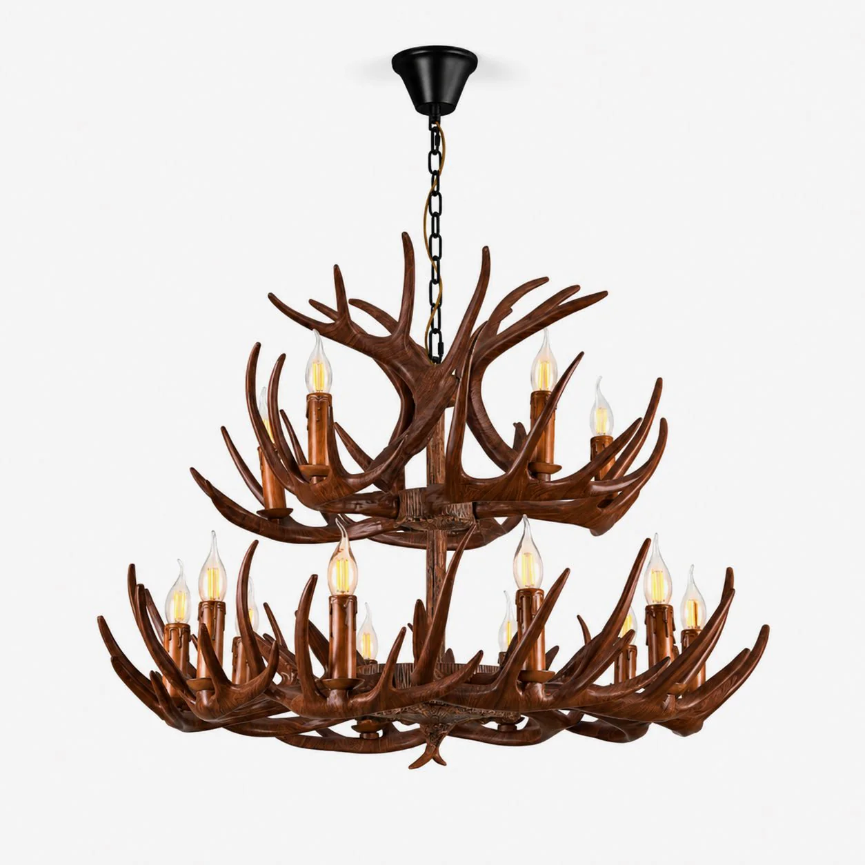 Rustic Antler Lodge Chandelier - Image 10