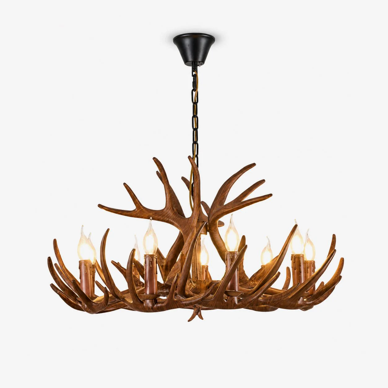 Rustic Antler Lodge Chandelier - Image 13