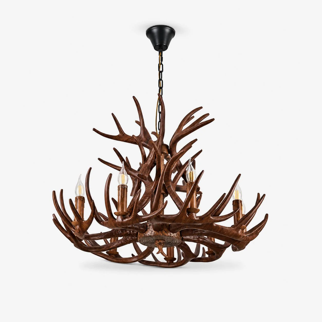 Rustic Antler Lodge Chandelier - Image 14