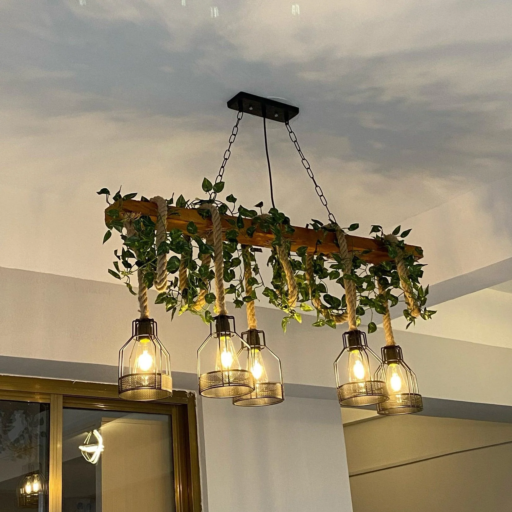 Rustic Wooden Chandelier - Image 23