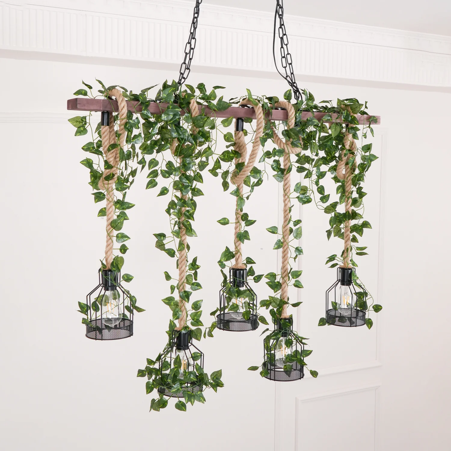 Rustic Wooden Chandelier - Image 36