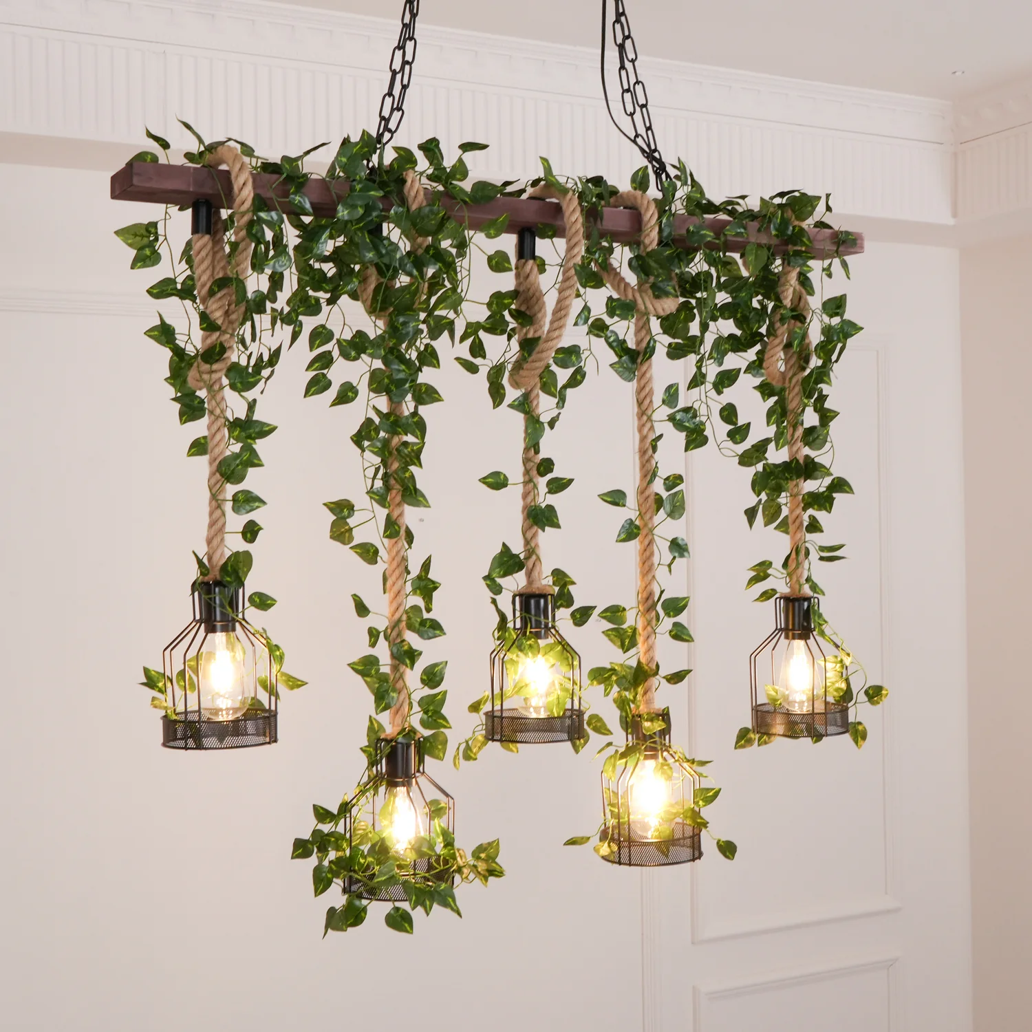 Rustic Wooden Chandelier - Image 37