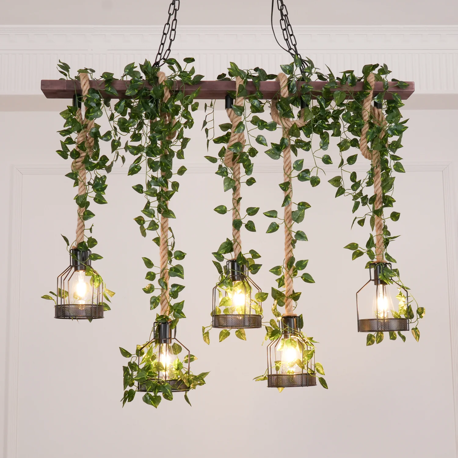 Rustic Wooden Chandelier - Image 38