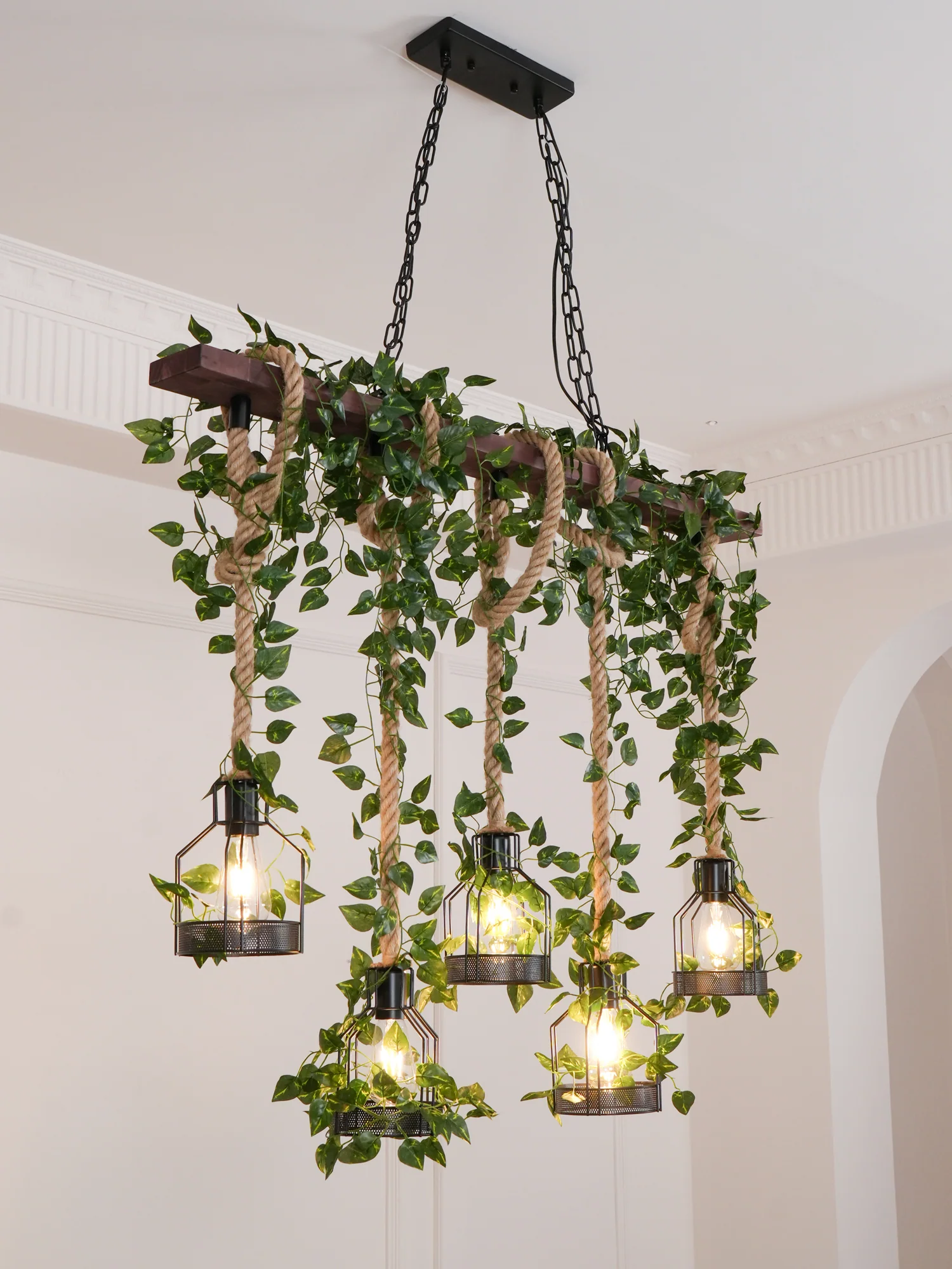 Rustic Wooden Chandelier - Image 39