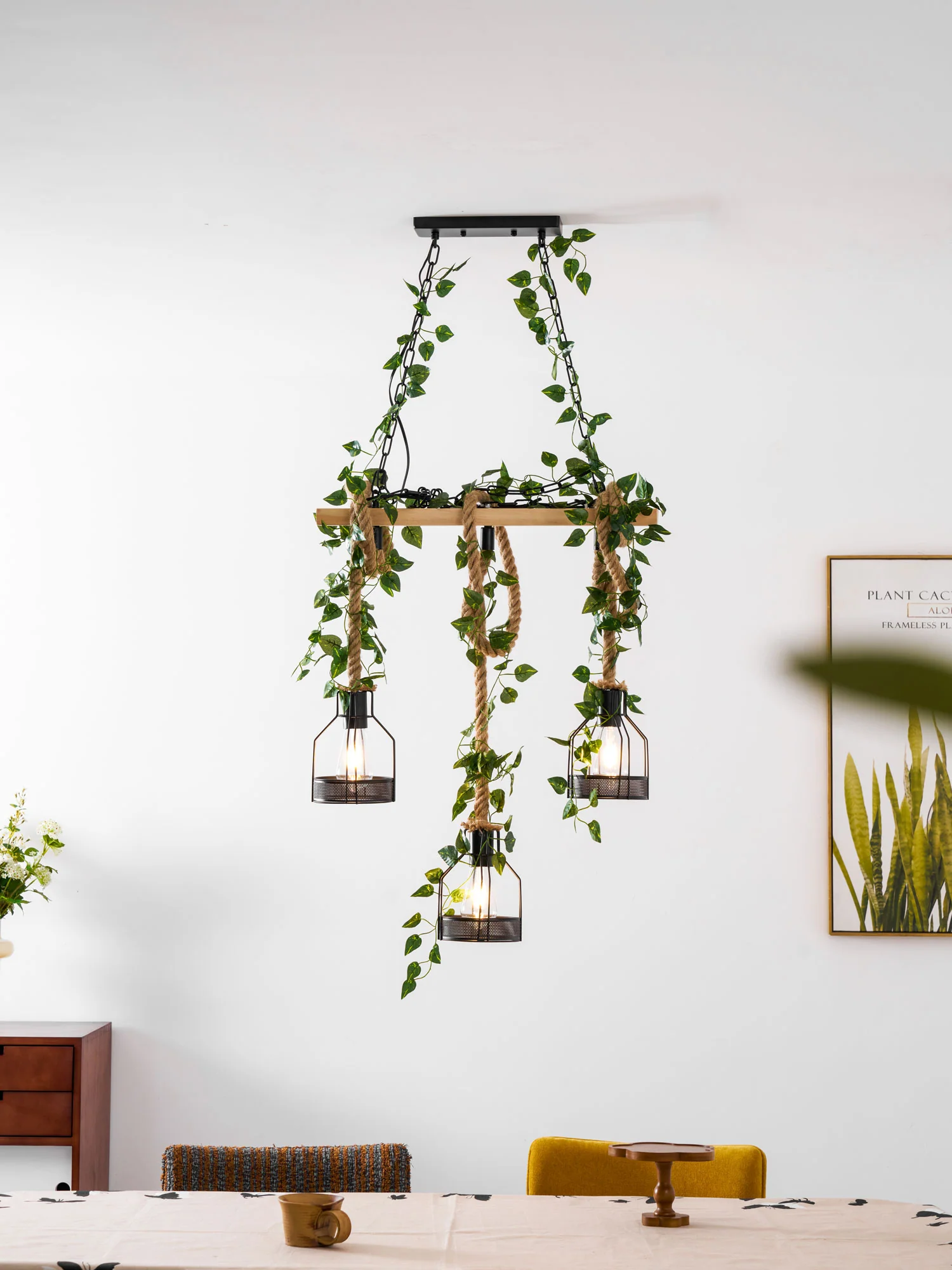 Rustic Wooden Chandelier - Image 46