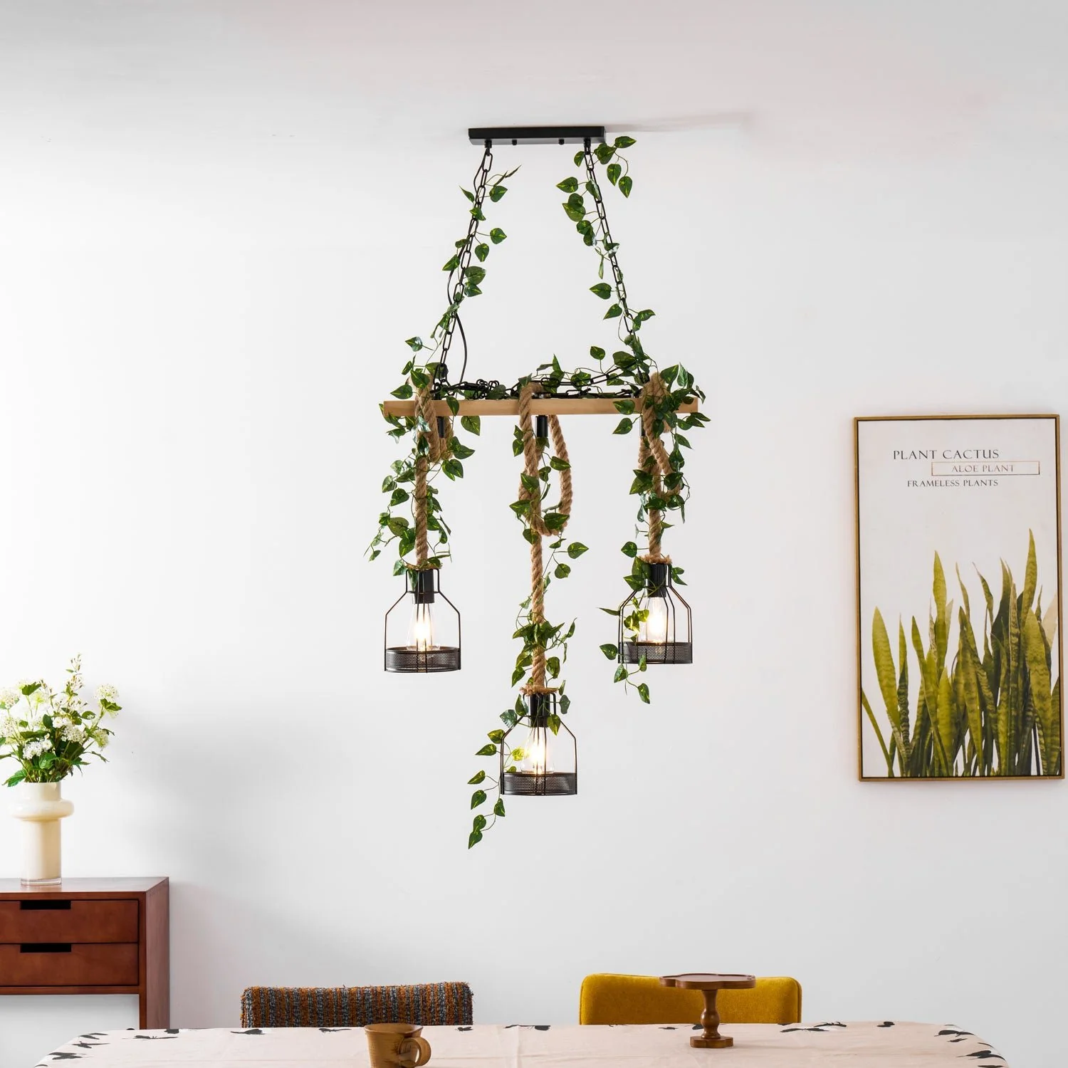 Rustic Wooden Chandelier - Image 48