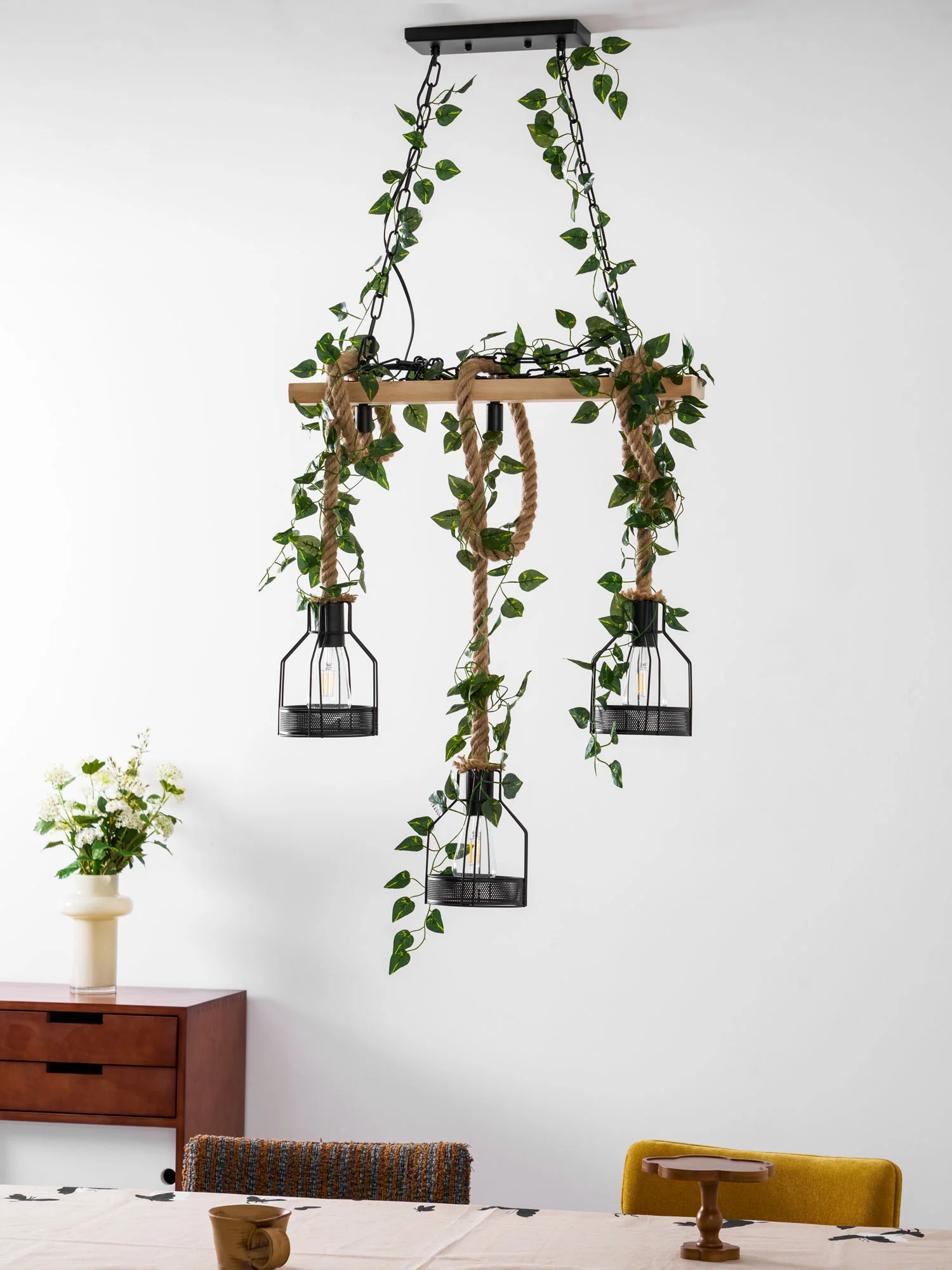 Rustic Wooden Chandelier - Image 52