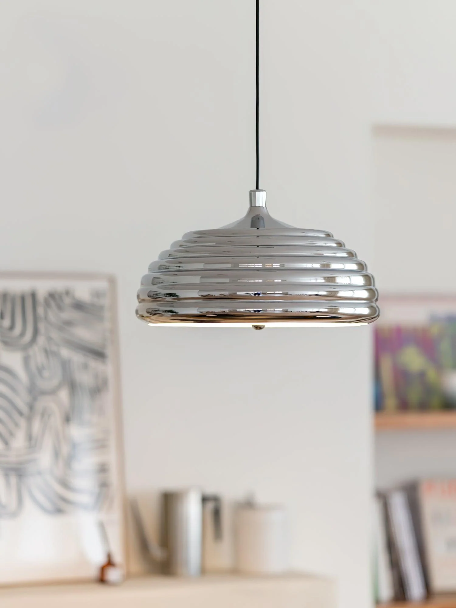 Saturno Chrome Pendant Lamp - Image 3