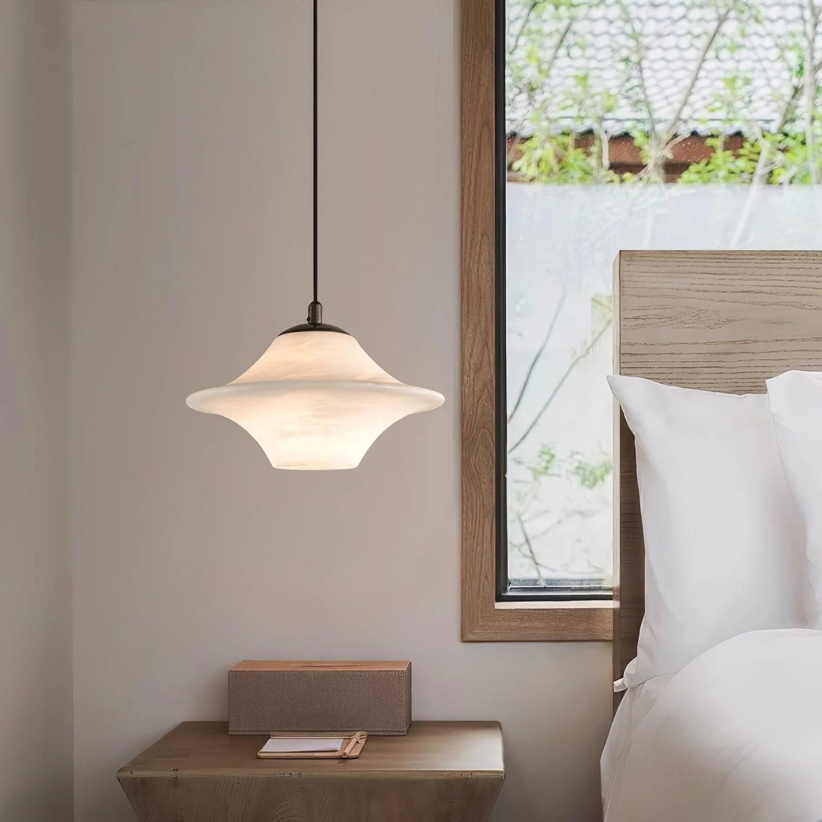 Saucer Alabaster Pendant Light - Image 4