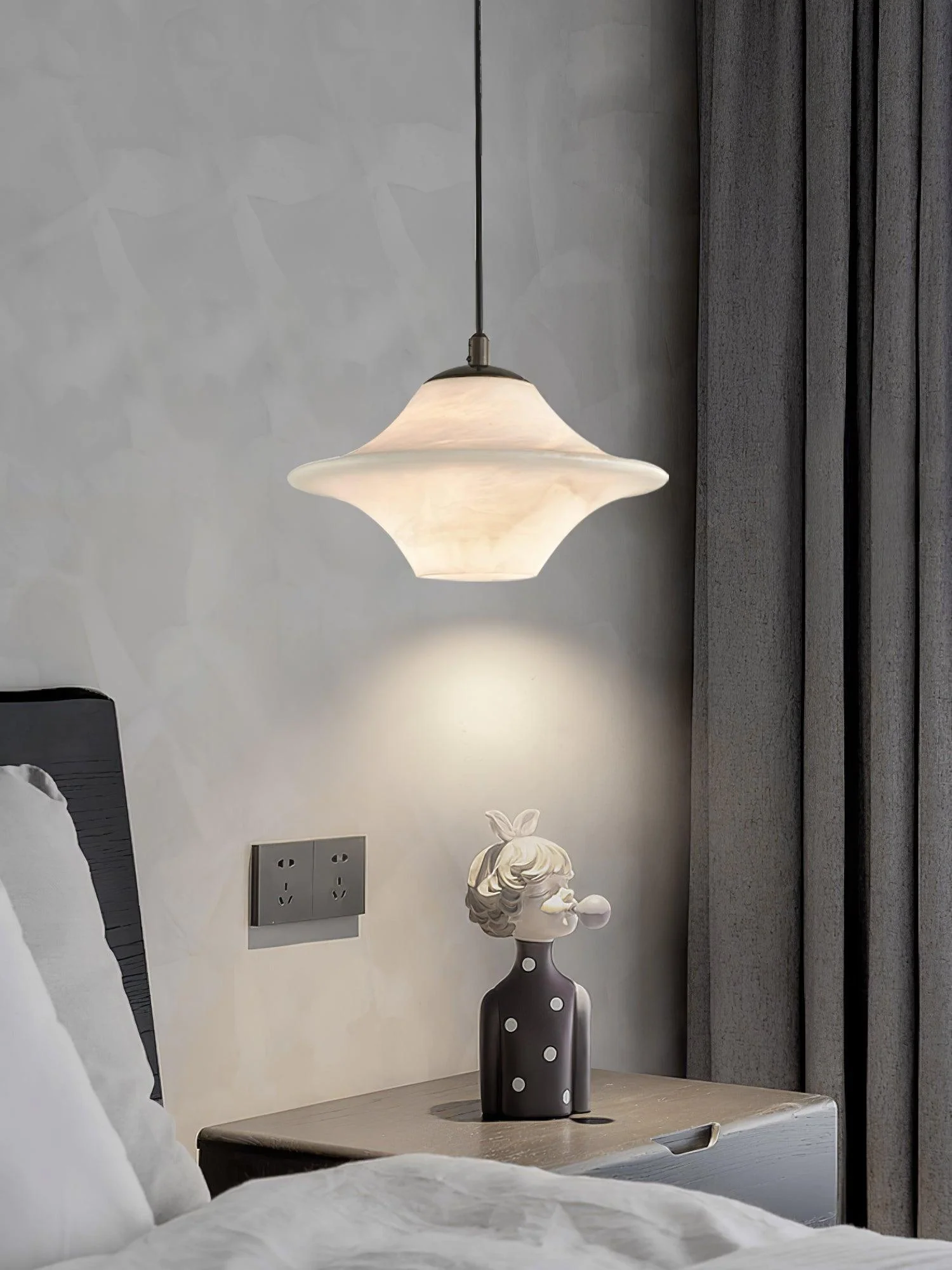 Saucer Alabaster Pendant Light - Image 9