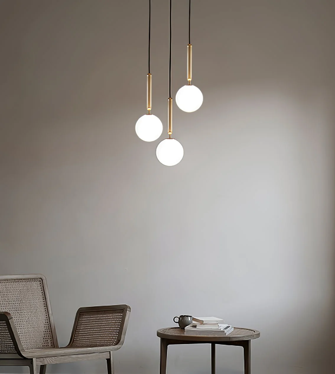 Scandiluxe Brass Pendant Swag Light - Image 21