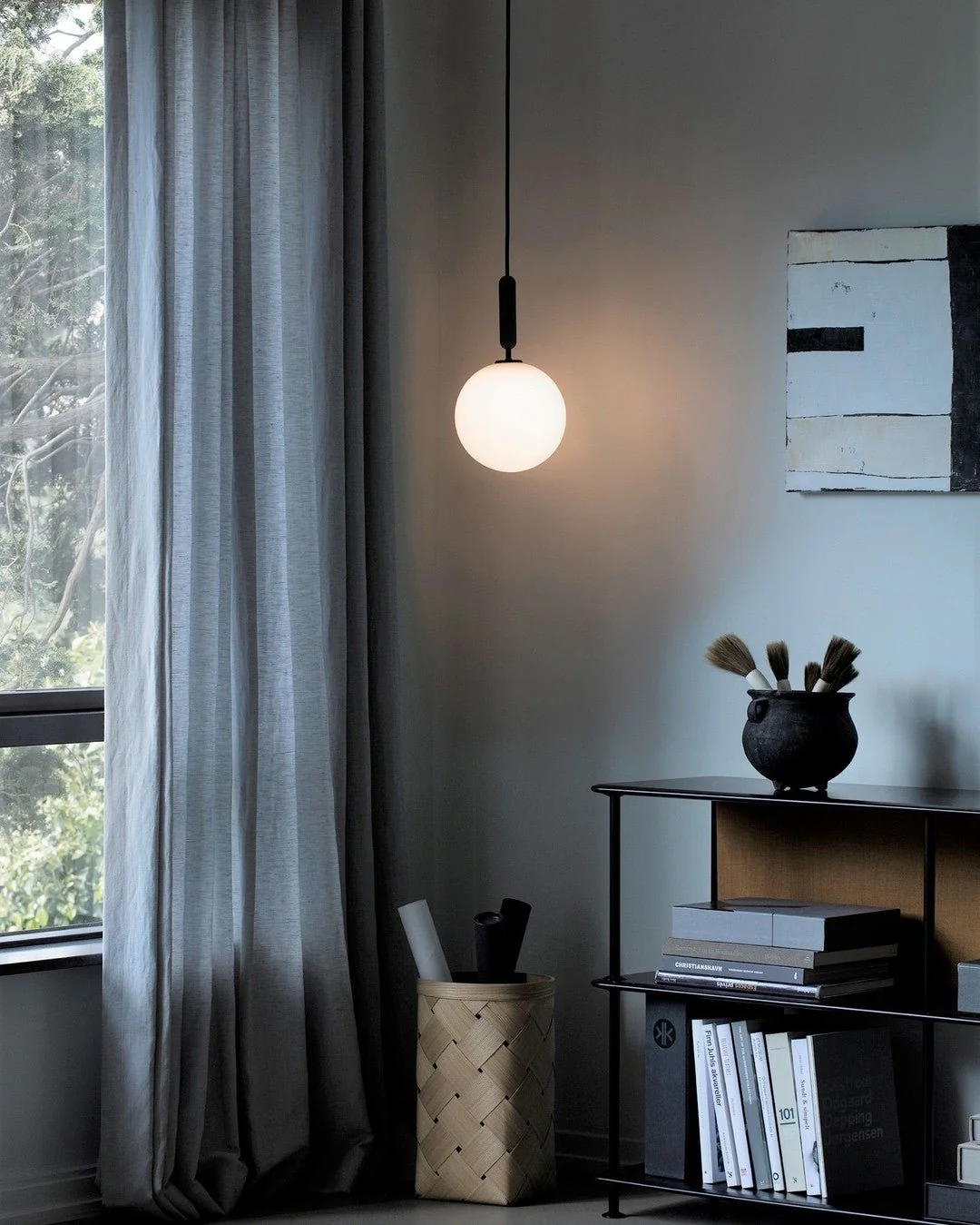 Scandiluxe Brass Pendant Swag Light - Image 8