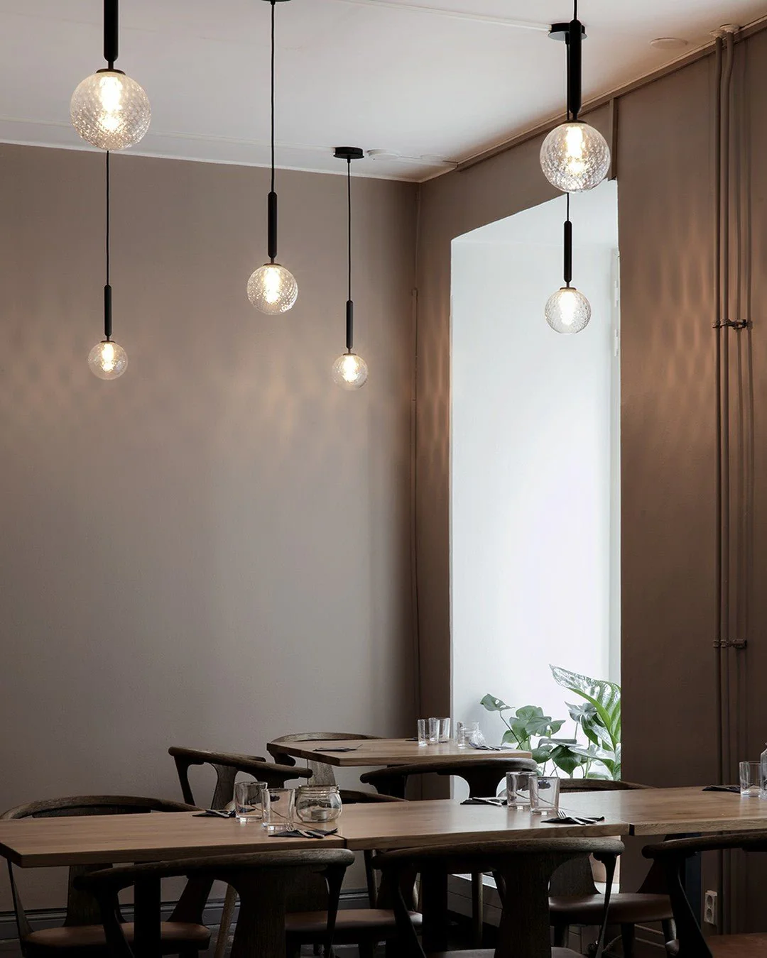 Scandiluxe Brass Pendant Swag Light - Image 9