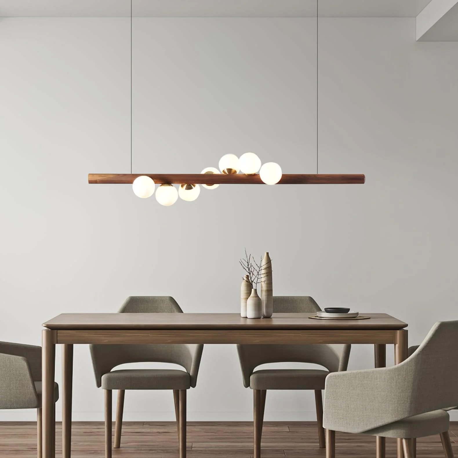 Scandinavian Wooden Pendant Lamp - Image 2