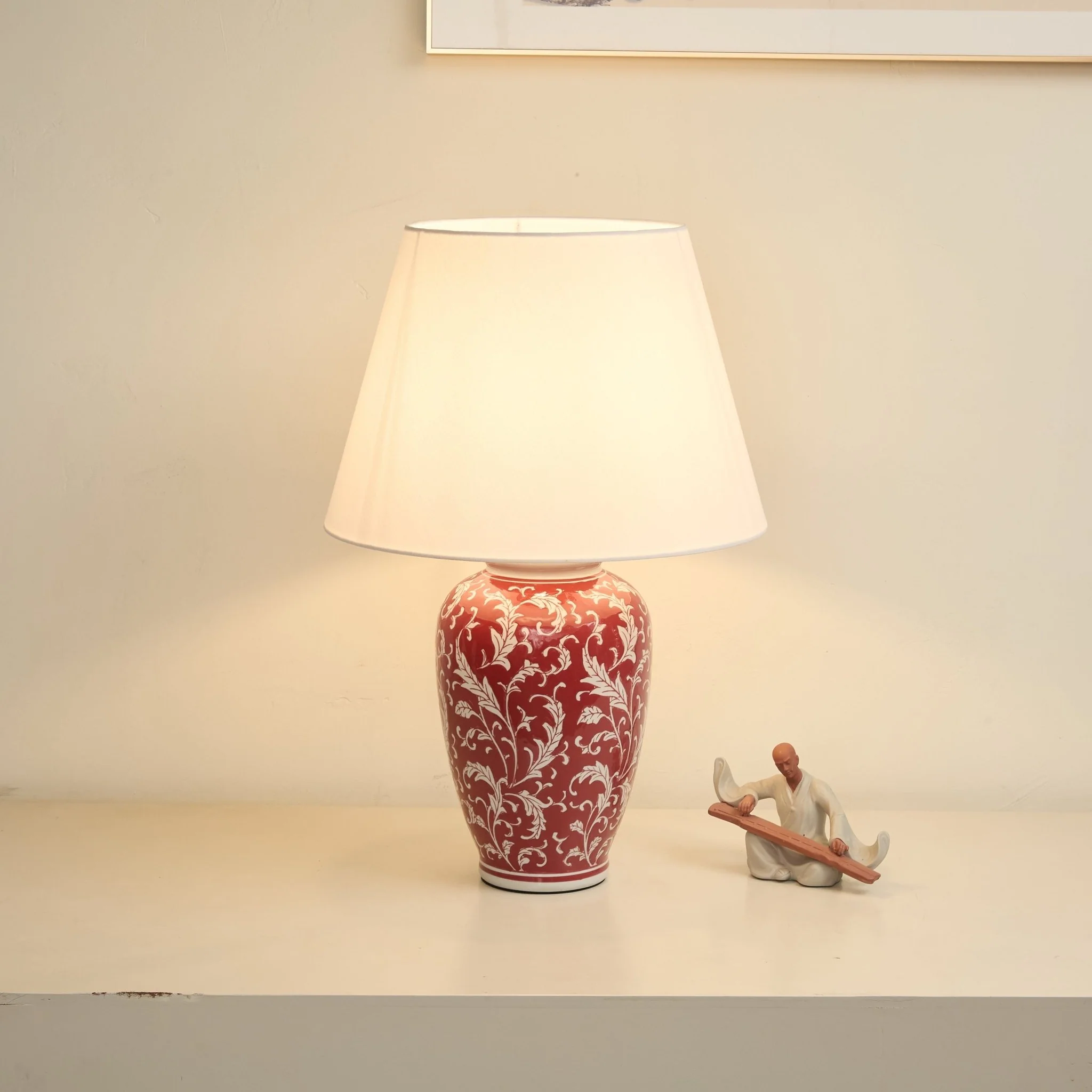 Scarlet Vine Ceramic Table Lamp - Image 6