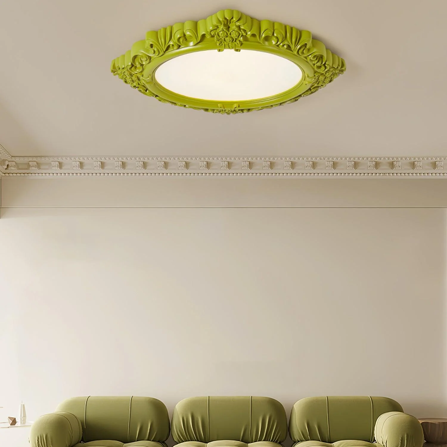Sculpted Resin Ceiling Lamp - Image 5