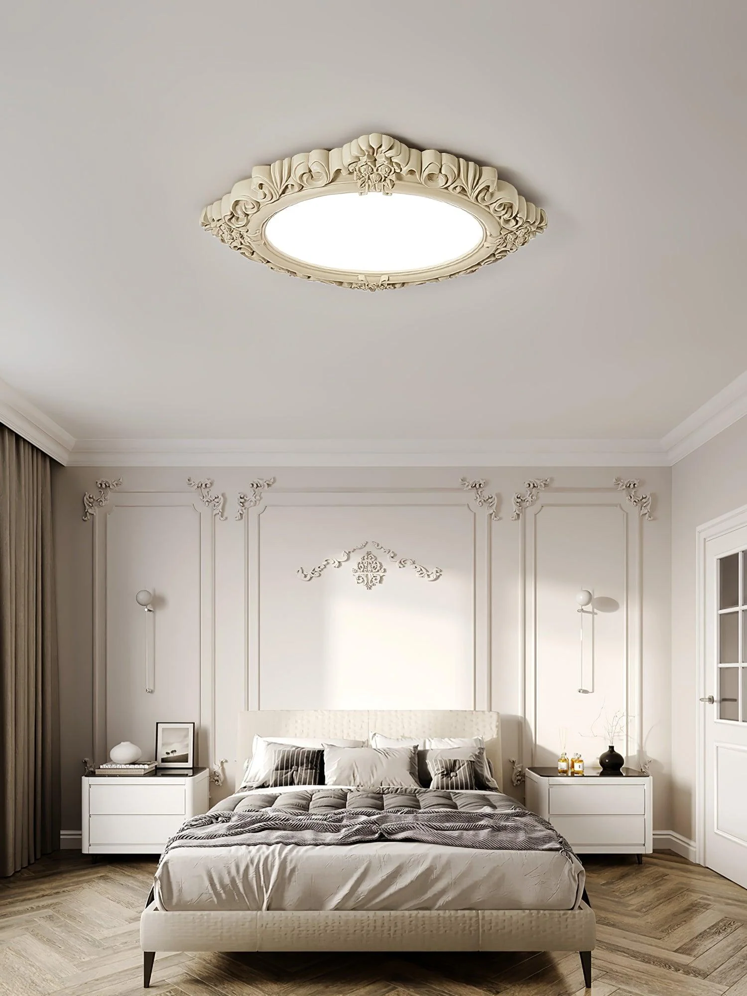 Sculpted Resin Ceiling Lamp - Image 8