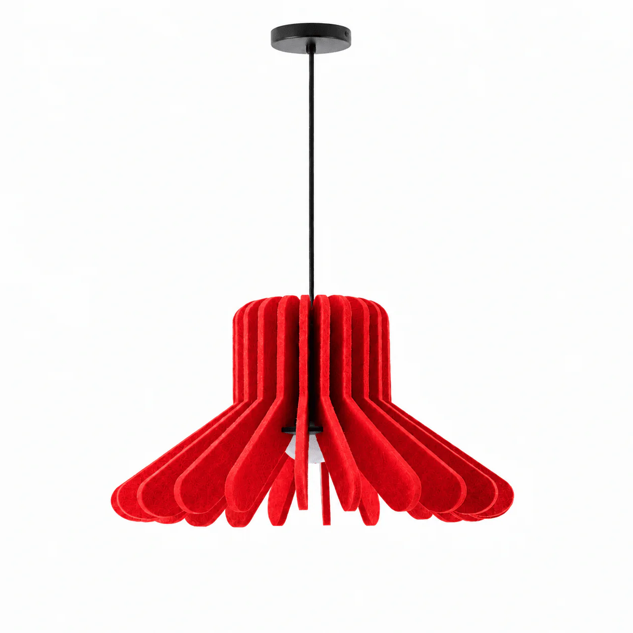 Sculptural Layered Felt Pendant Lamp - Image 10