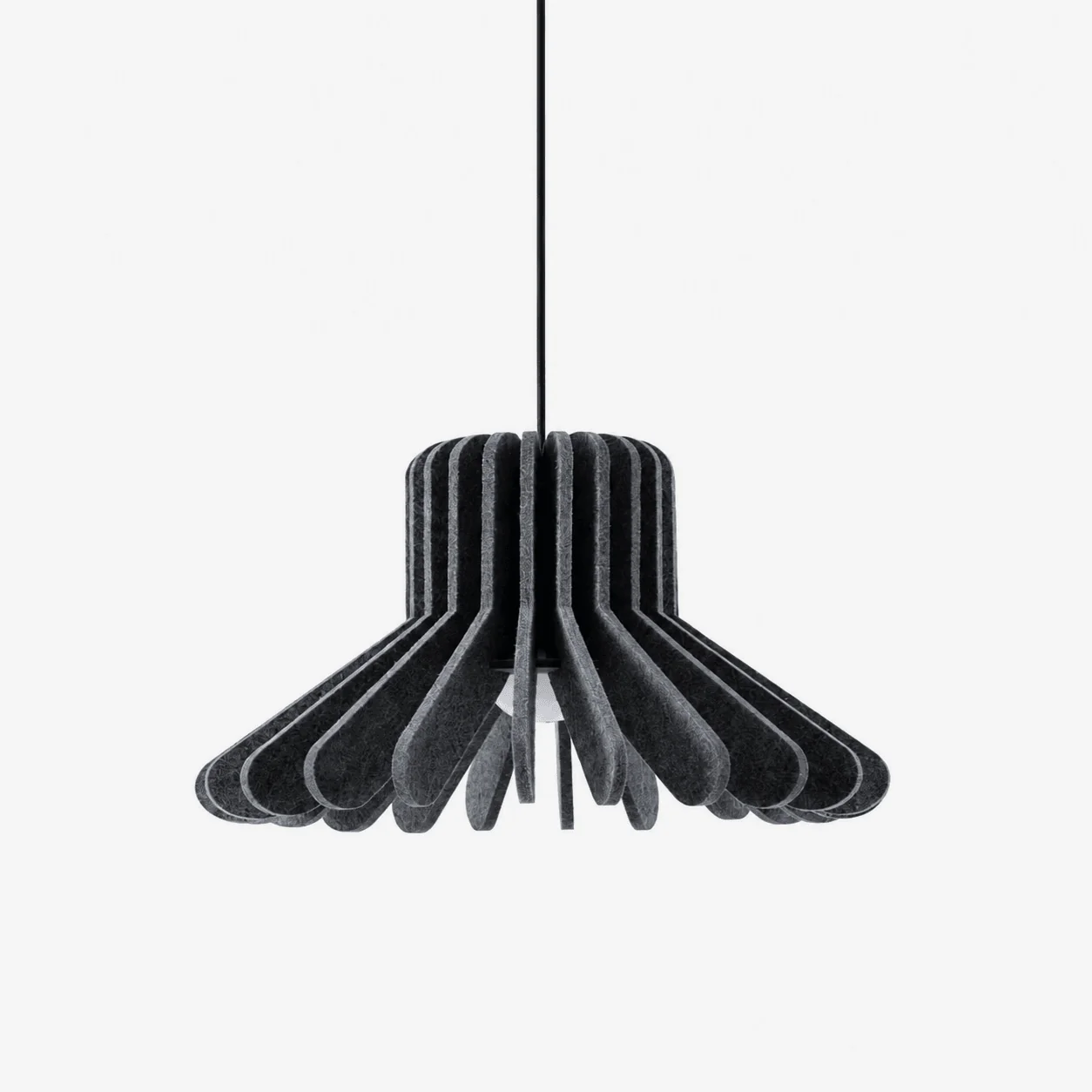 Sculptural Layered Felt Pendant Lamp - Image 14