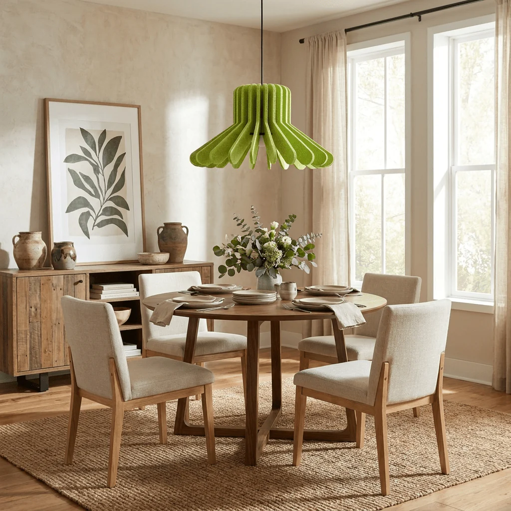 Sculptural Layered Felt Pendant Lamp - Image 7