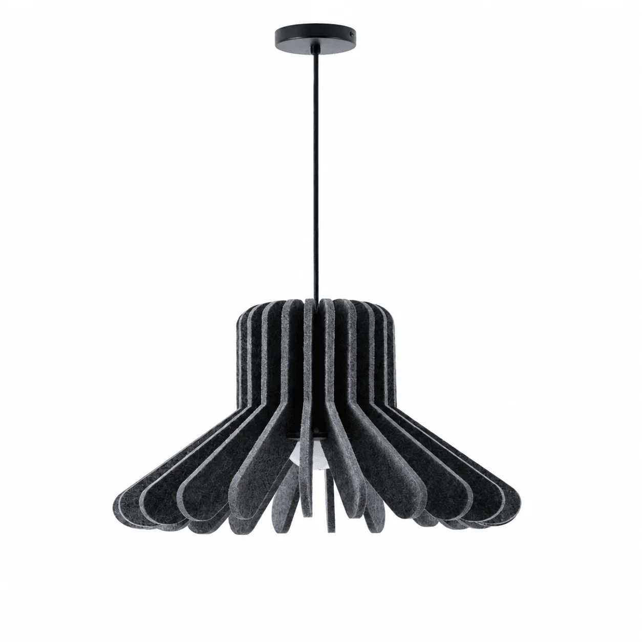 Sculptural Layered Felt Pendant Lamp - Image 8