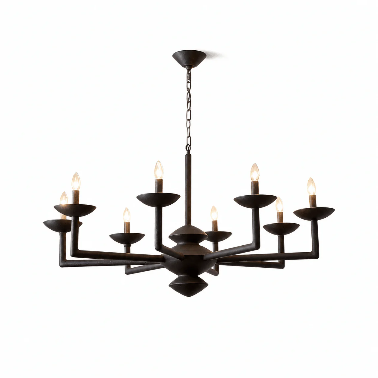 Sculptural Plaster Candelabra Chandelier - Image 10
