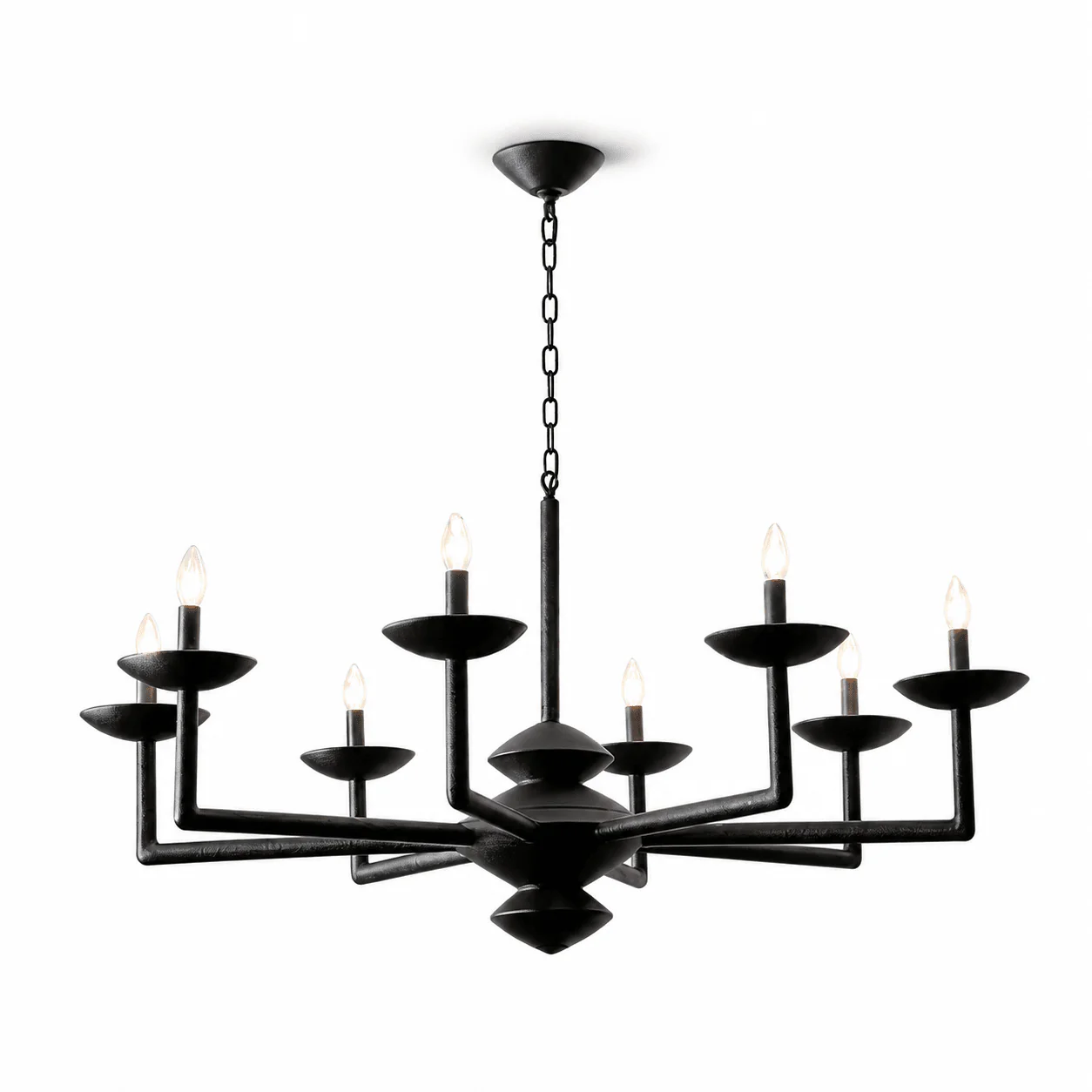 Sculptural Plaster Candelabra Chandelier - Image 12