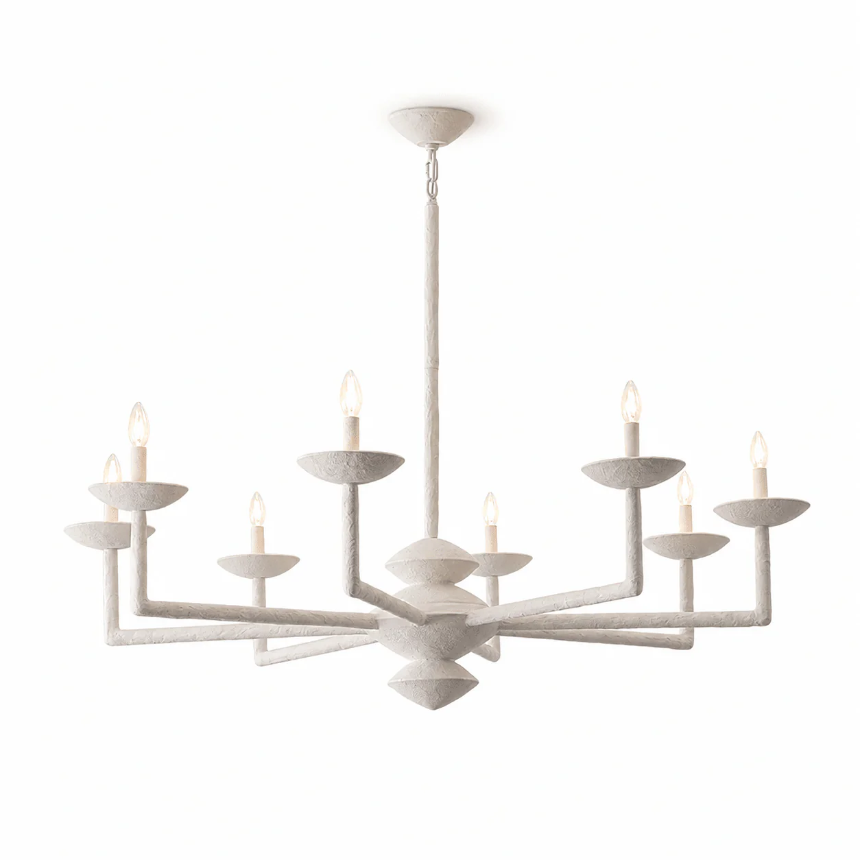 Sculptural Plaster Candelabra Chandelier - Image 13