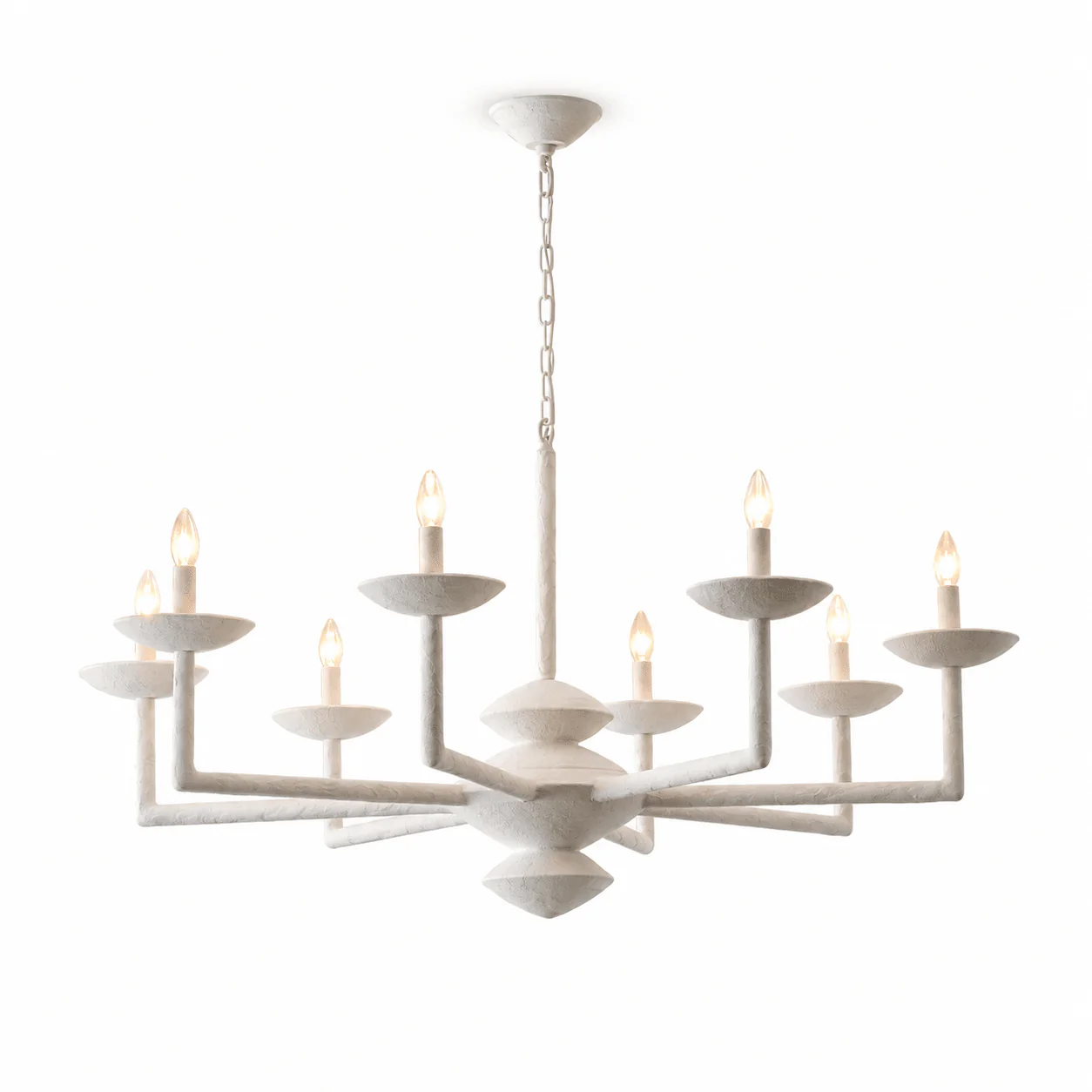 Sculptural Plaster Candelabra Chandelier - Image 14
