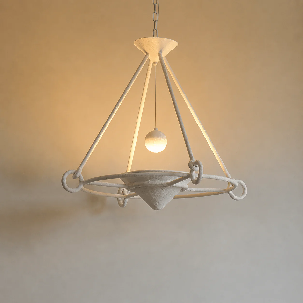 Sculptural Plaster Chandelier - Image 10