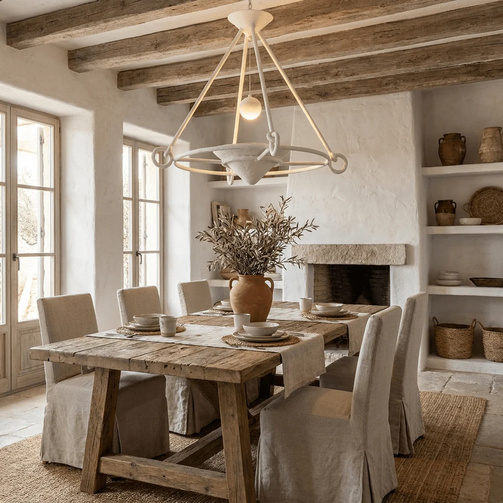 Sculptural Plaster Chandelier - Image 4