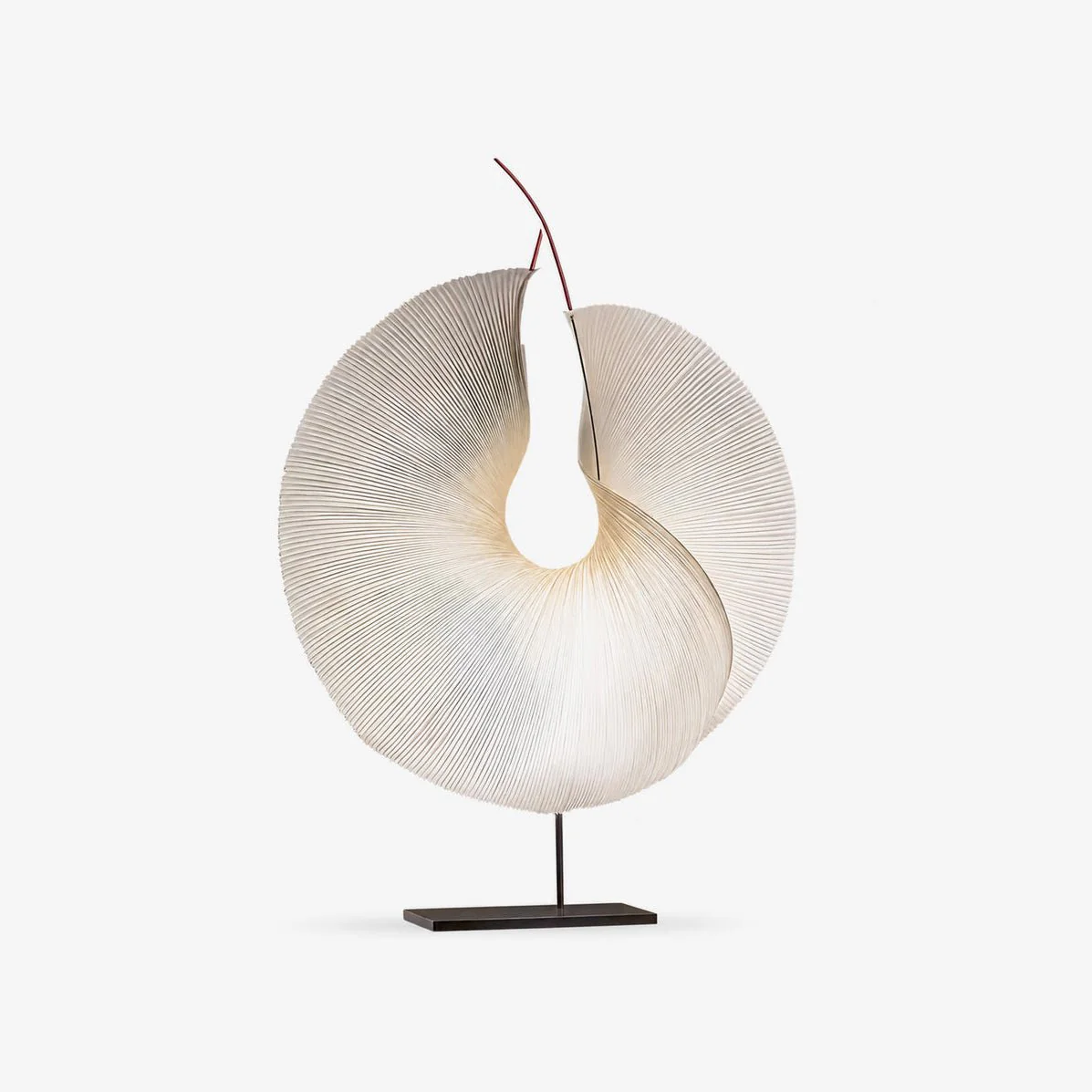 Sculptural Pleated Paper Lamp