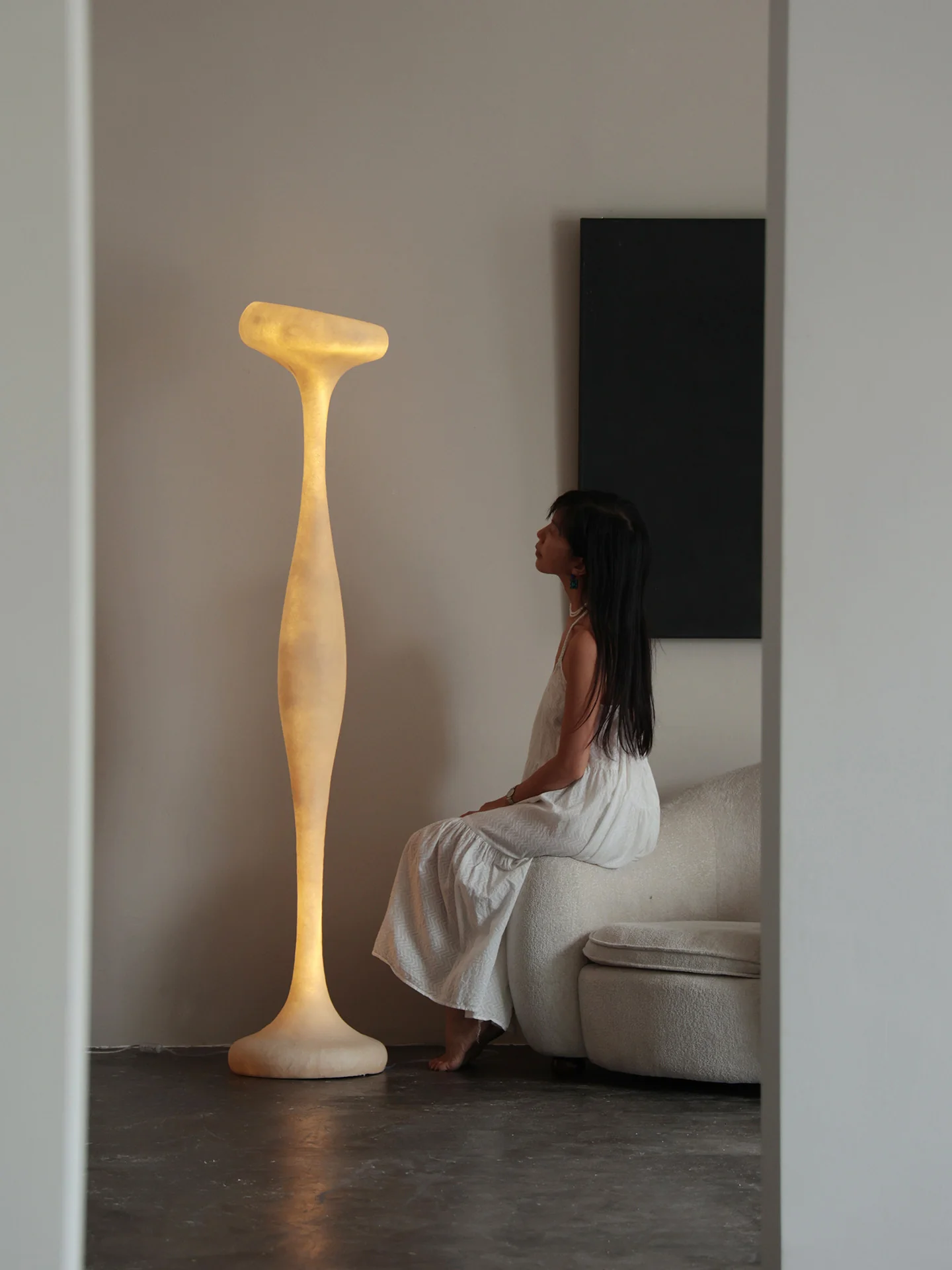 Sculptural Tall Floor Lamp - Image 2